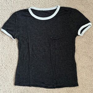 Black and White Striped T-Shirt